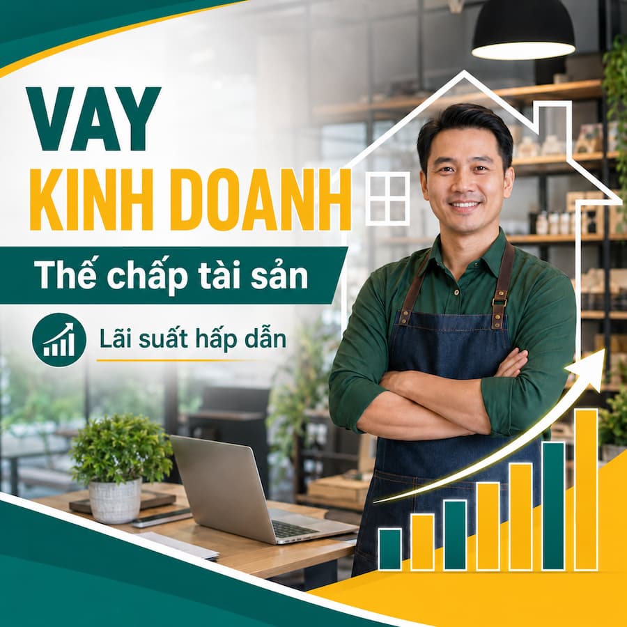 VAY VỐN KINH DOANH - Thế chấp BĐS
