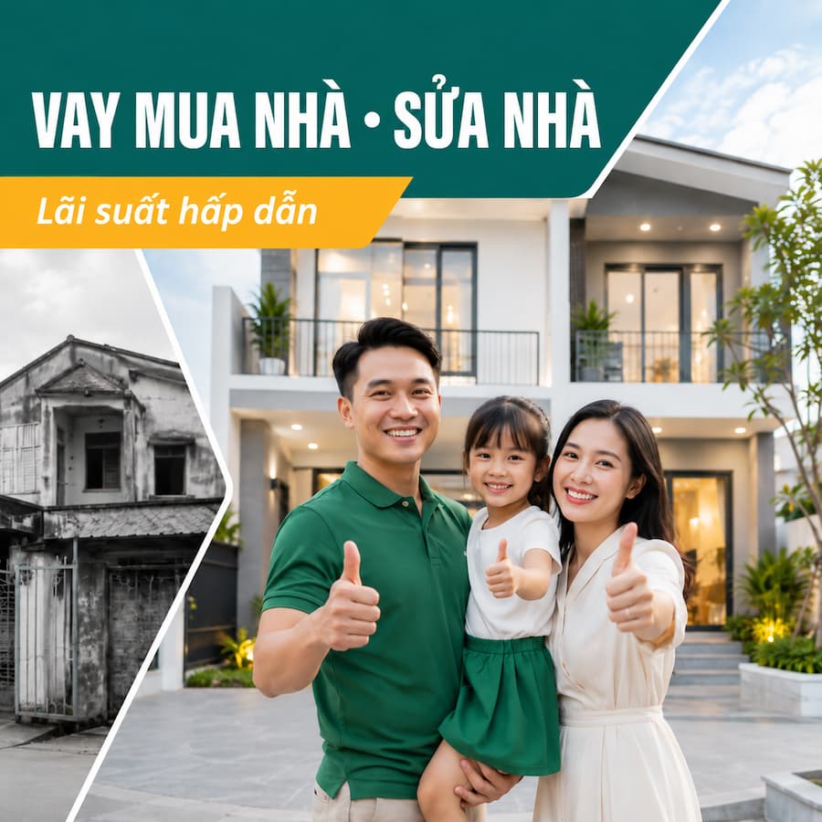 VAY MUA NHÀ, SỬA CHỮA NHÀ